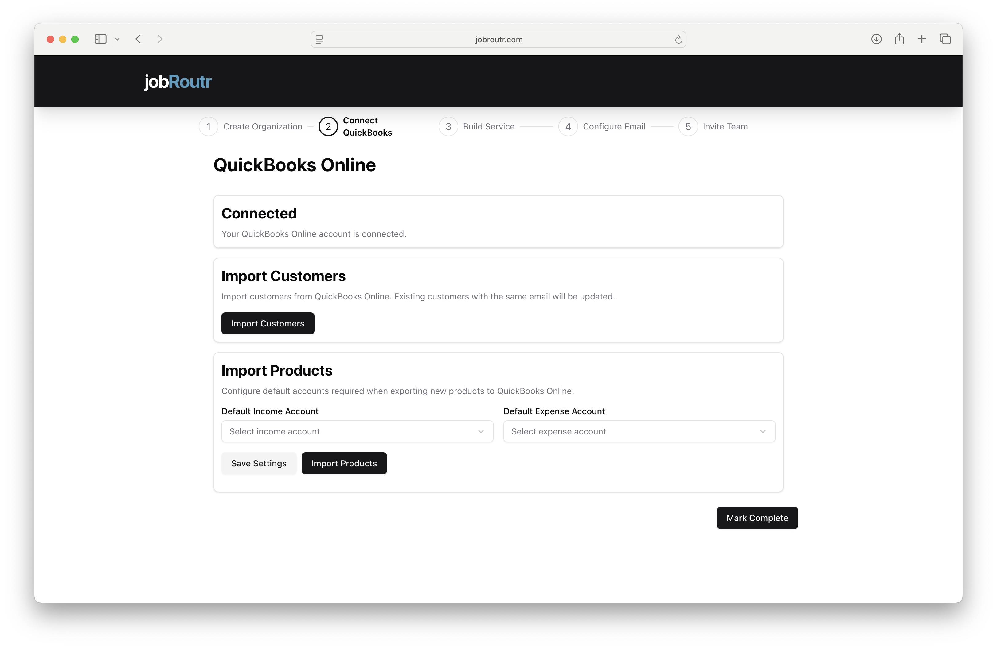 QuickBooks Connected